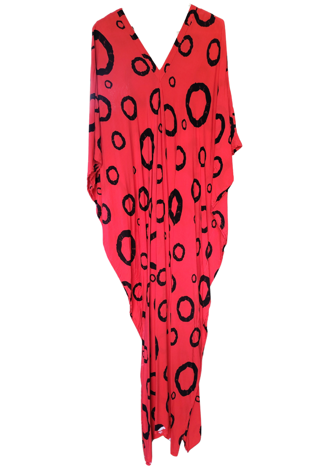 Red Printed Kaftan