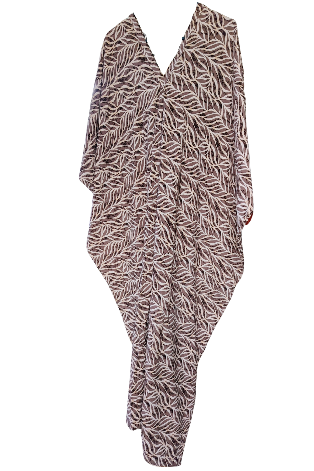 Brown Printed Kaftan