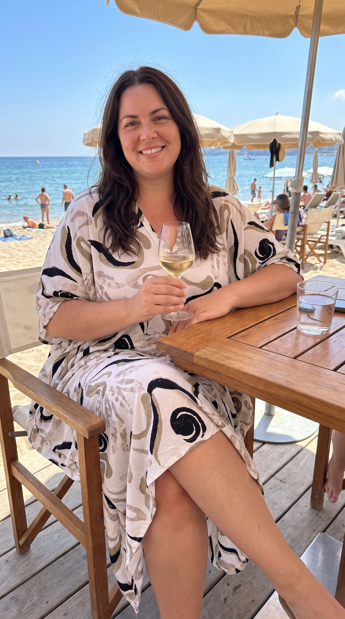 Black & Tan Printed Kaftan