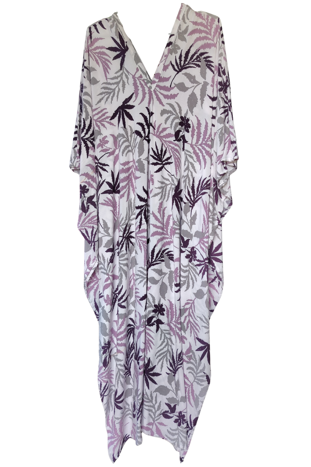 Pink, Grey & White Printed Kaftan