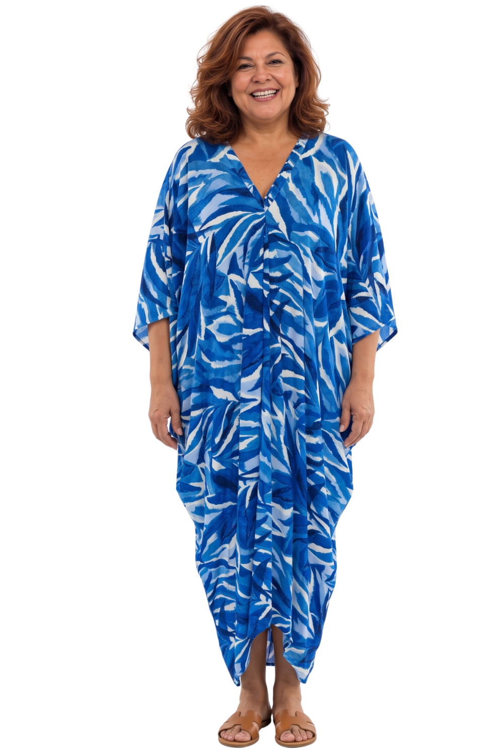 Shades of Blue Printed Kaftan
