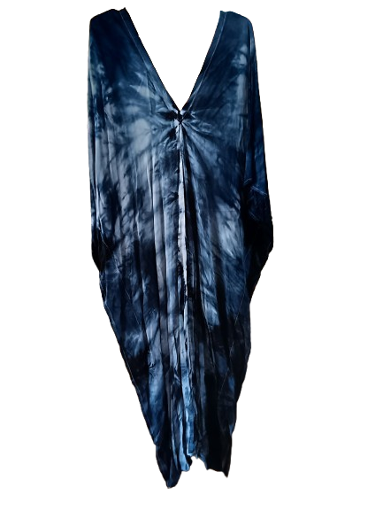 Navy Tie Dye Kaftan