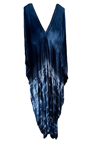 Navy Tie Dye Kaftan