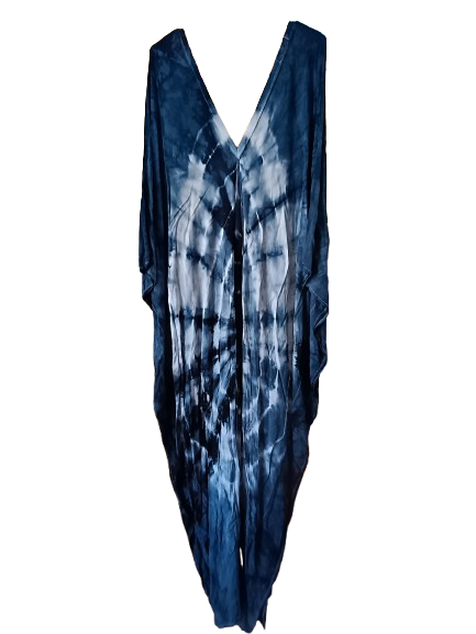 Navy Tie Dye Kaftan