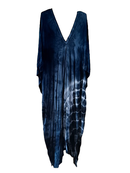 Navy Tie Dye Kaftan
