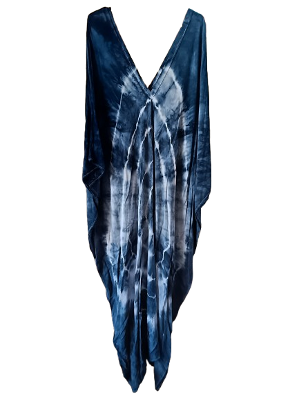 Navy Tie Dye Kaftan