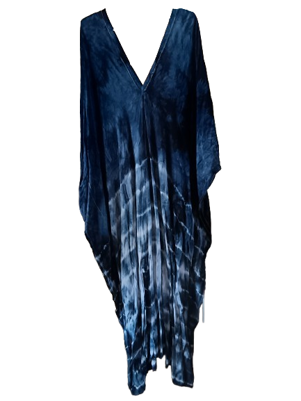 Navy Tie Dye Kaftan
