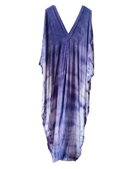 Purple Tie Dye Kaftan