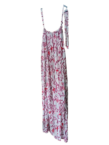 Red and White Maxi Summer Dress