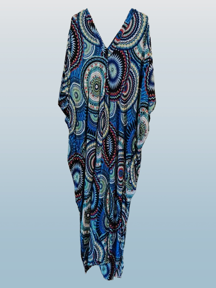 Shades of Blue Printed Kaftan