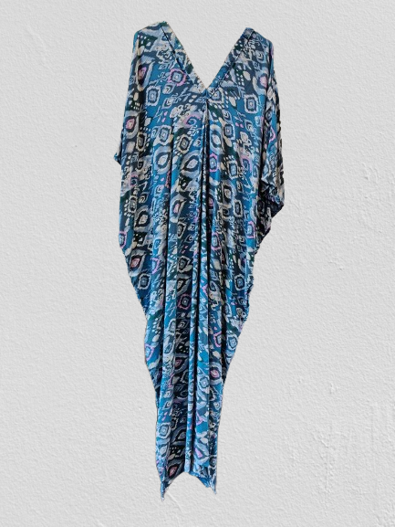 Blue Printed Kaftan