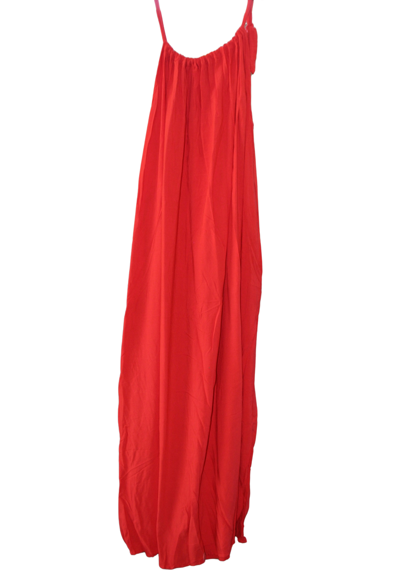 Sunset Red Maxi Summer Dress