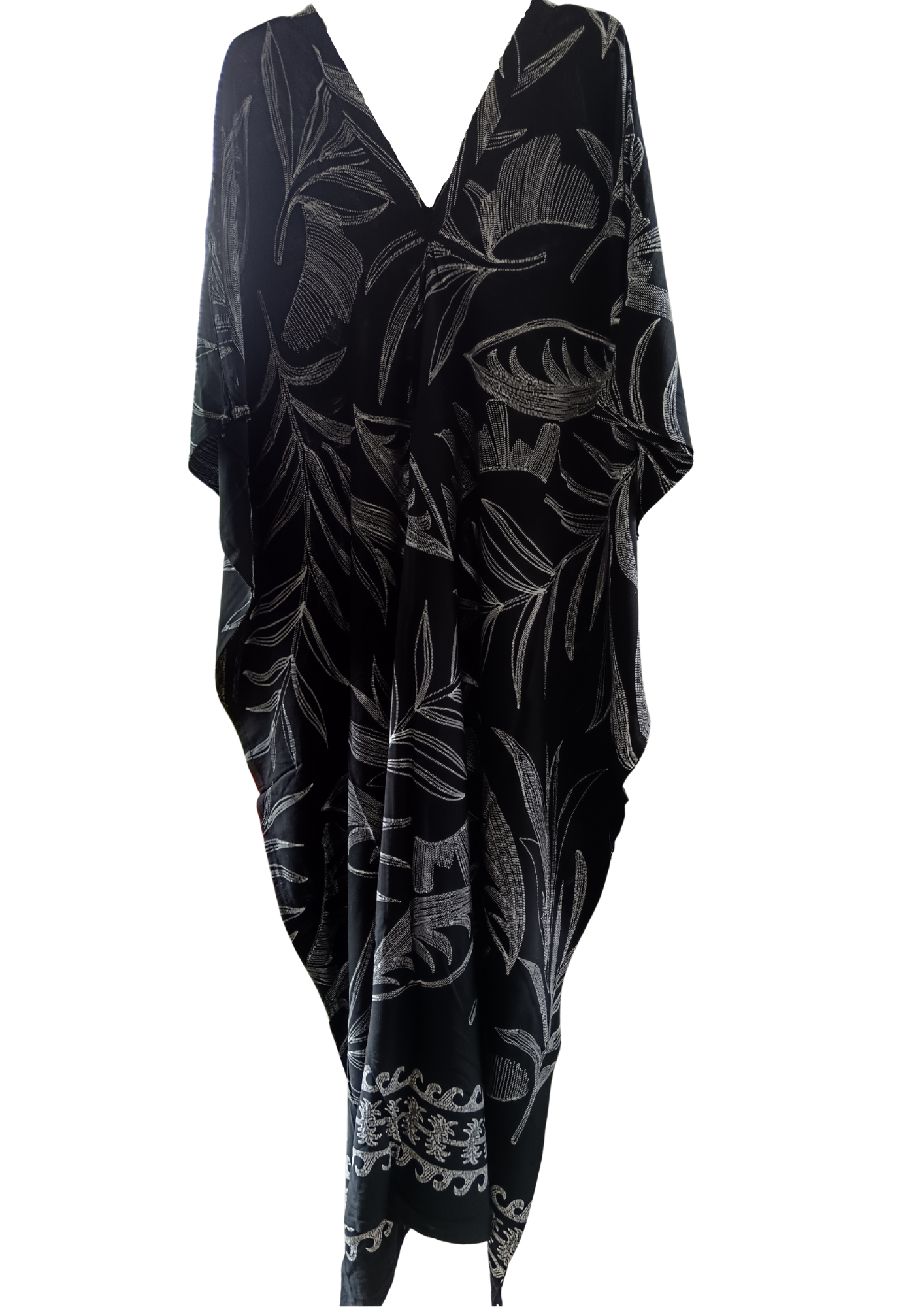 Black Printed Kaftan